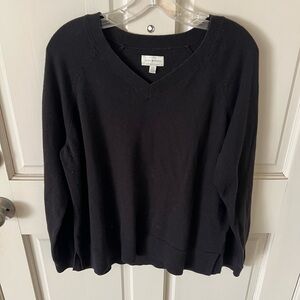 Women's lucky brand Black Sweater sz L
